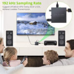 LiNKFOR Bi-Directional Toslink to Coaxial Converter 192 kHz Metal 1X2